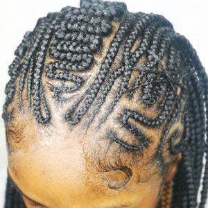 freestyle Fulani braids