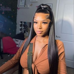 full lace wig with high ponytail