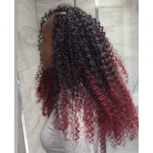 ombre curly crochet braids