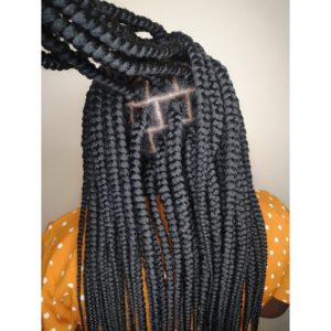 jumbo waist length box braids