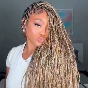 blonde boho braids