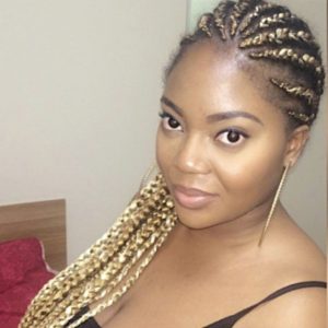 blonde Ghana braids