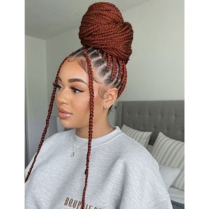Knotless Braids bun