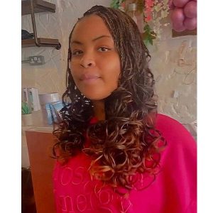 medium French curl braids