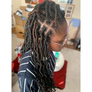 multi-coloured crochet soft locs