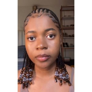 cornrows with beads