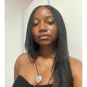 black micro braids