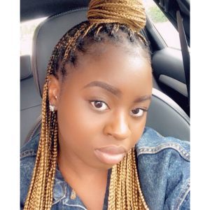 blonde medium knotless braids