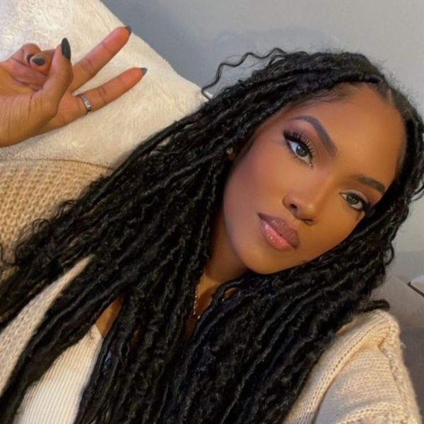 boho soft locs Harrow Afro hairdressers near me FroHub