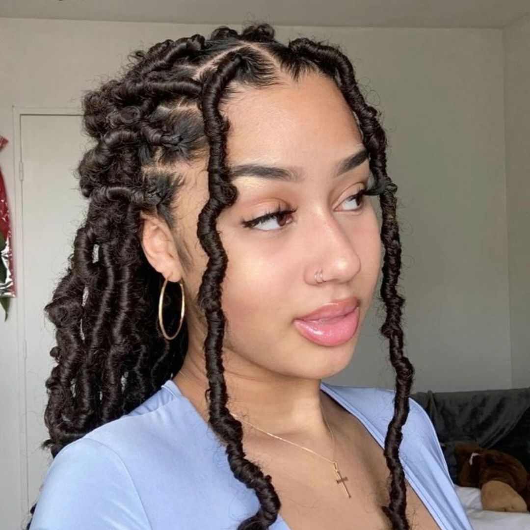 brown faux locs FroHub