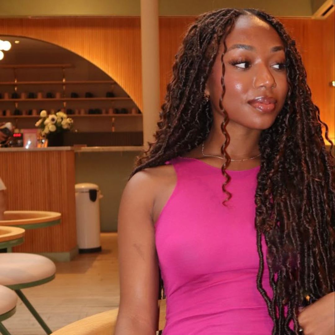 brown faux locs North East London Afro hairdressers near me FroHub