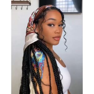 Hair Down with Head Wrap
