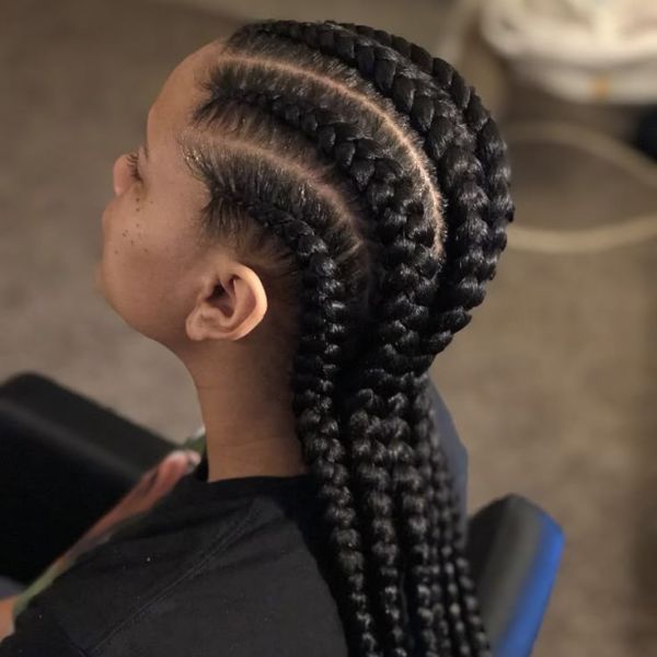 large feed in braids Romford Afro hairdressers near me FroHub