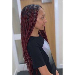 large knotless braids