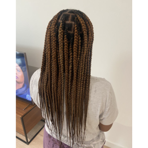large knotless braids