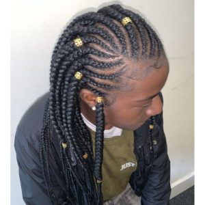 medium Fulani braids