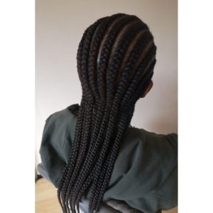 medium feed in braids Peckham Afro hairdressers near me FroHub