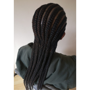 medium feed in braids