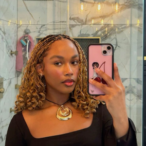 Short Honey Blonde Boho Braids