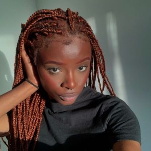 auburn box braids for autumn