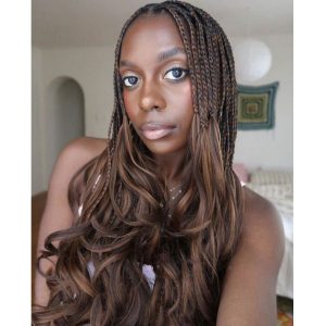 brown french curl braids braids for autumn