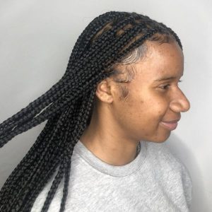 small knotless braids Deptford Afro hairdressers