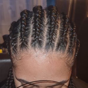 cornrows on natural hair Westminster Afro hairdressers near me FroHub