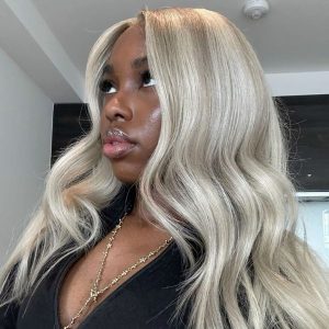 white blonde balayage