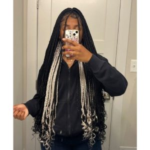 white peekaboo braids Pantone Colour of the year FroHub