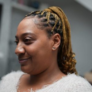 small knotless braids Afro hairdressers near me in Wandsworth FroHub