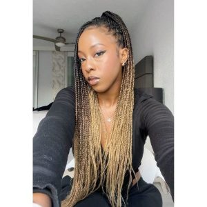 blonde ombre braids FroHub