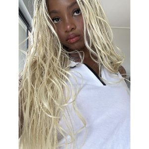 platinum blonde boho braids FroHub