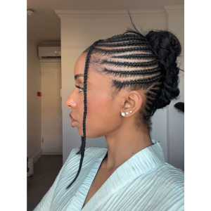 cornrows updo FroHub