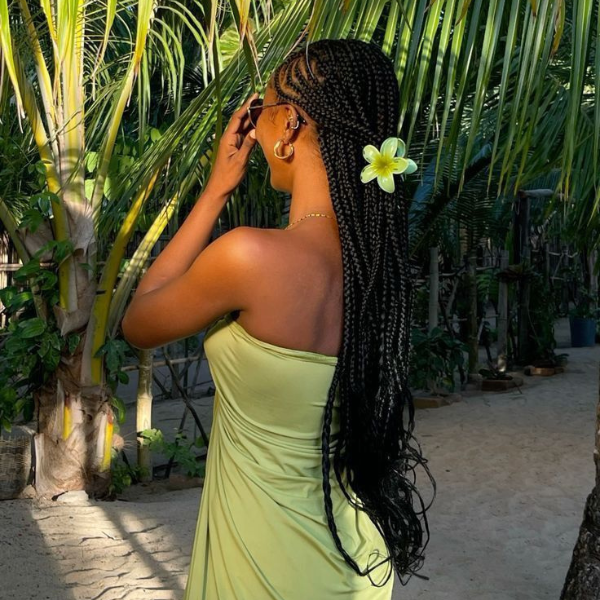 half up half down braids FroHub