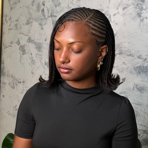 Tyla braids with ends flipped Frohub